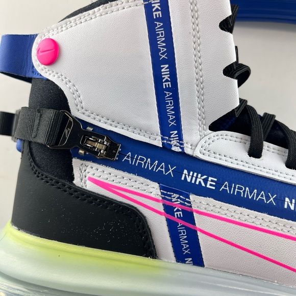 NIKE AIR MAX 720 SATURN WHITE BLACK PINK BLUE SNEAKER Men 8.5, Wmn 10 AO… - Picture 8 of 15